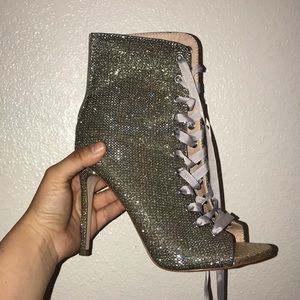 Cali Bybel X Missguided Glitter Booties